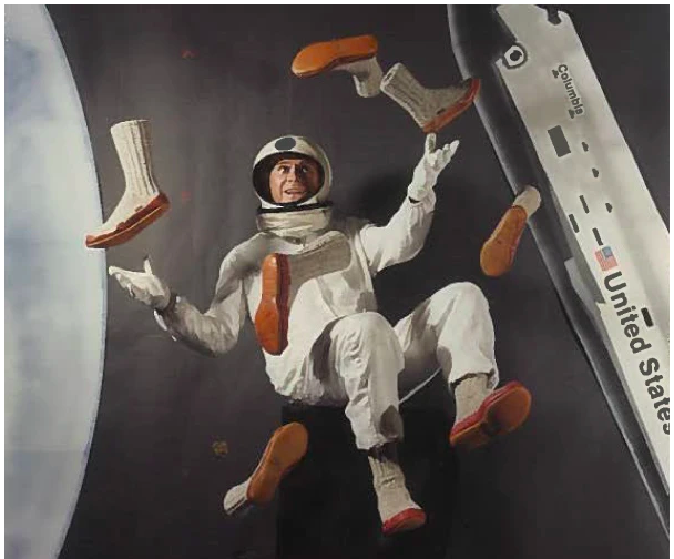 NASA pilot's socks are made from 85% lager wool and suede soles to keep warm and comfortable even in the vacuum of space. This can be said to be a classic design, which has been used for decades.