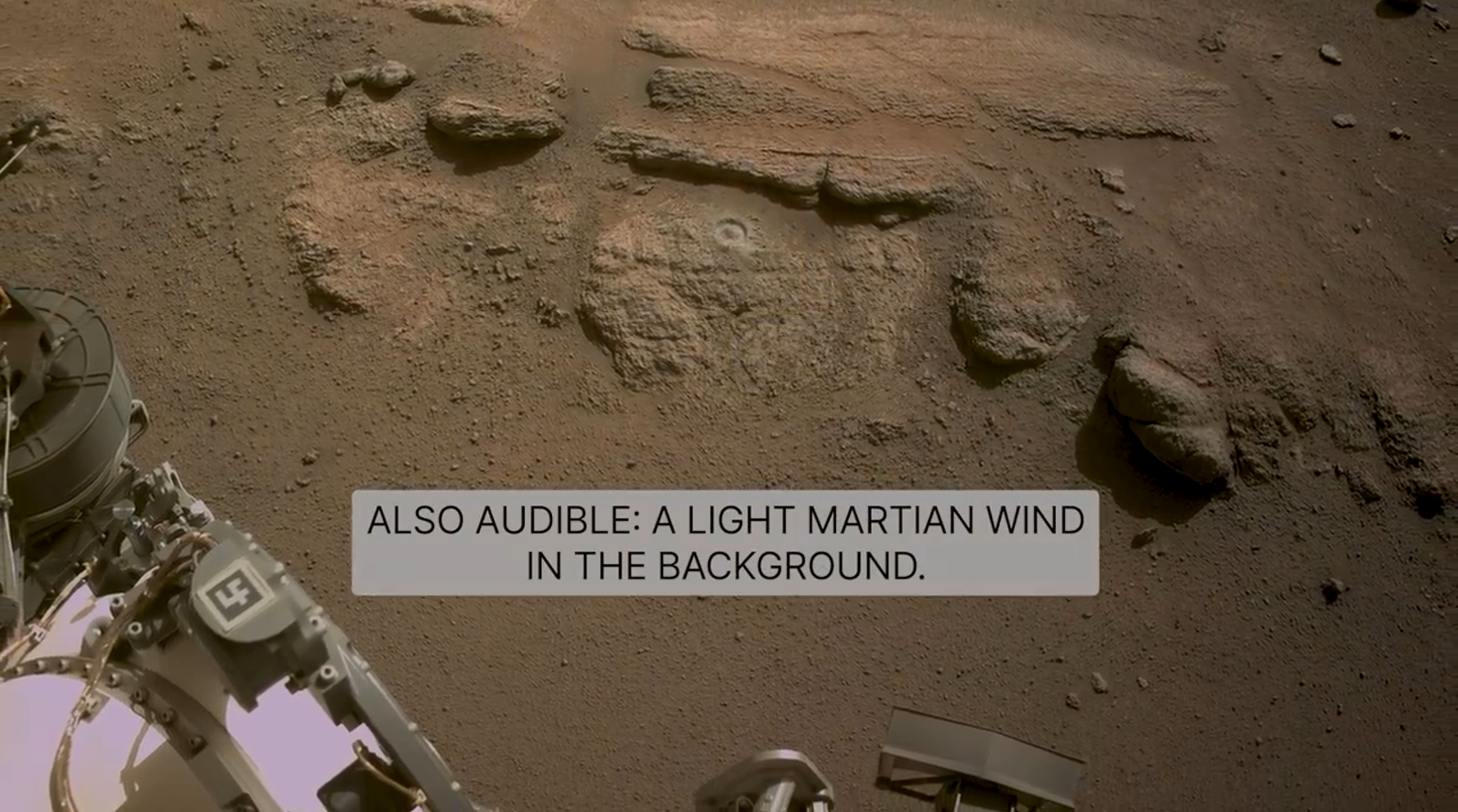 ALSO AUDIBLE:A LIGHT MARTIAN WIND IN THE BACKGROUND.