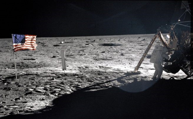 The only photo of Neil Armstrong on the lunar surface. Photo Credit: NASA
